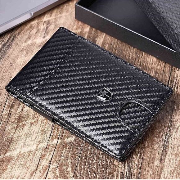 New Leather Wallet with Money Clip Credit Card Holder - Picture 1 of 11